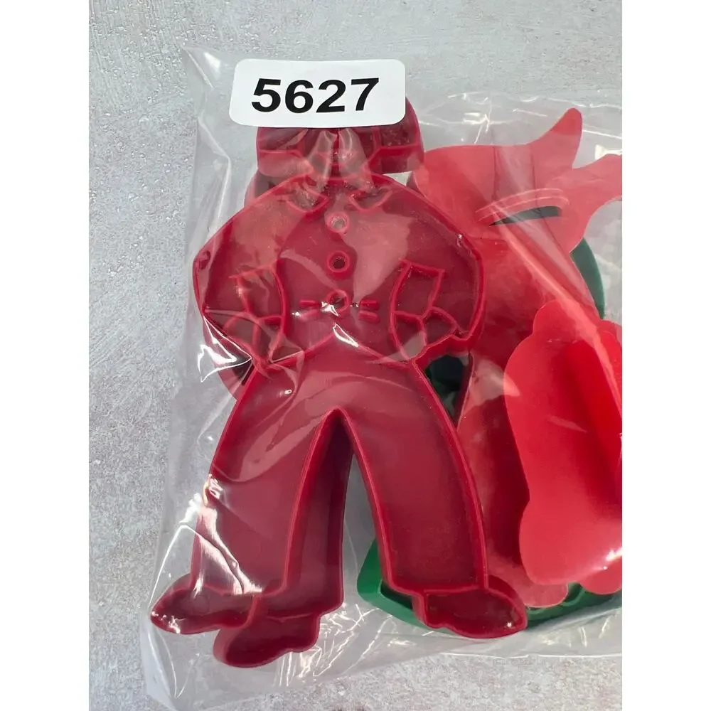 Vintage‎ Cookie Cutters Gingerbread Men Angel Horse Bell lot of 5